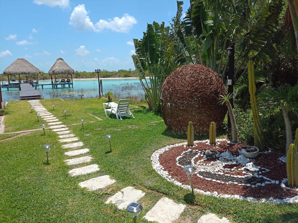 Casa Shiva Bacalar By Mij Bed & Breakfast Bagian luar foto