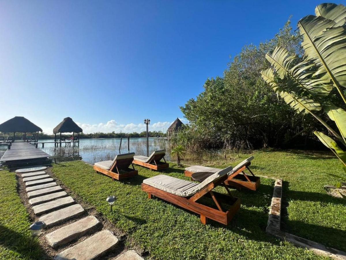 Casa Shiva Bacalar By Mij Bed & Breakfast Bagian luar foto